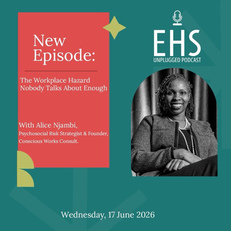 EHS Unplugged podcast episode featuring Alice Njambi